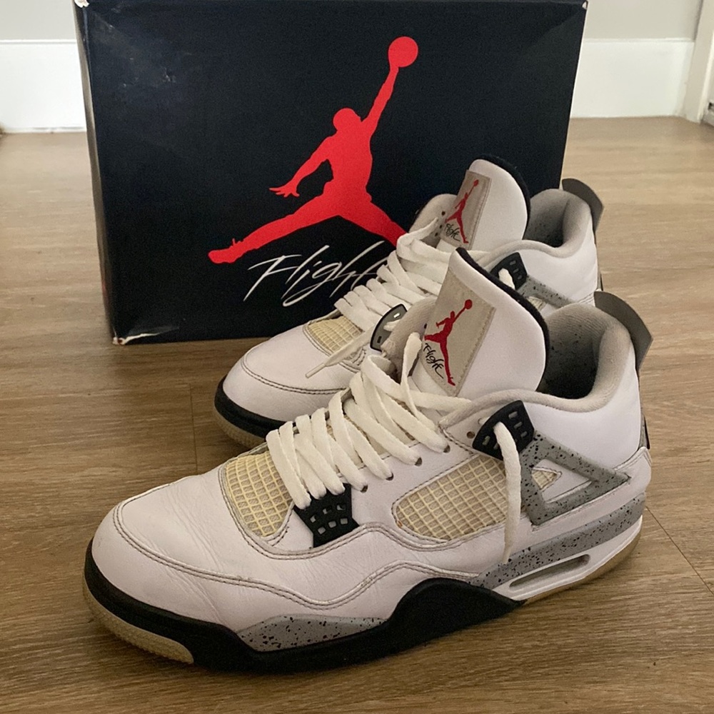 Jordan 4 White Cement